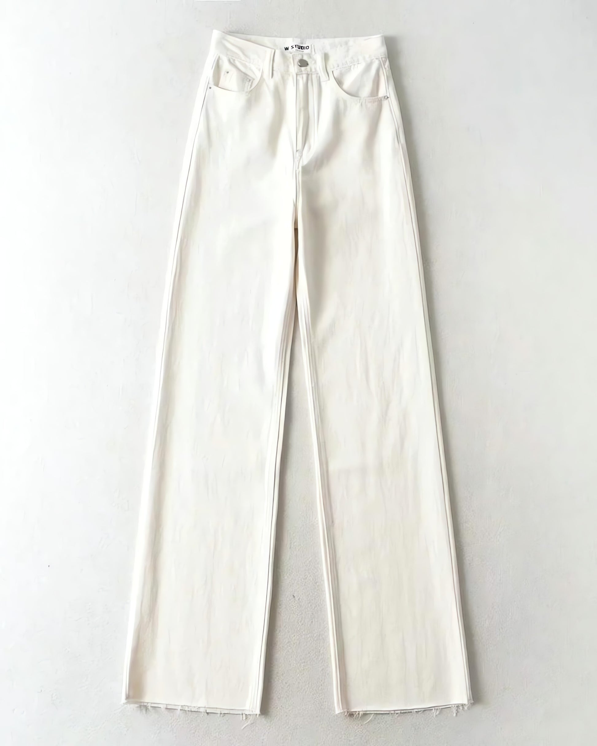 High Waist Casual Washed Jeans - KAYSMAR