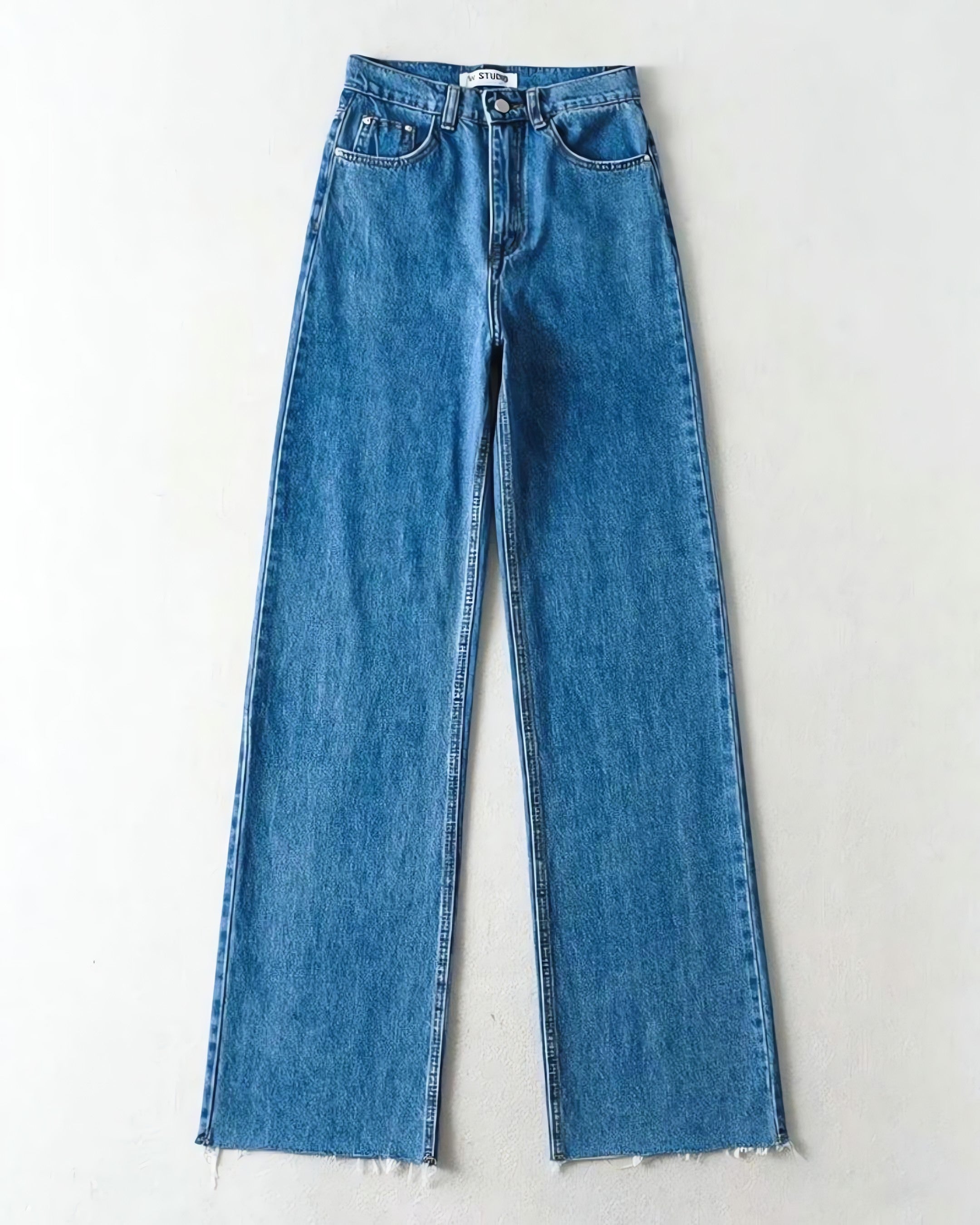 High Waist Casual Washed Jeans - KAYSMAR