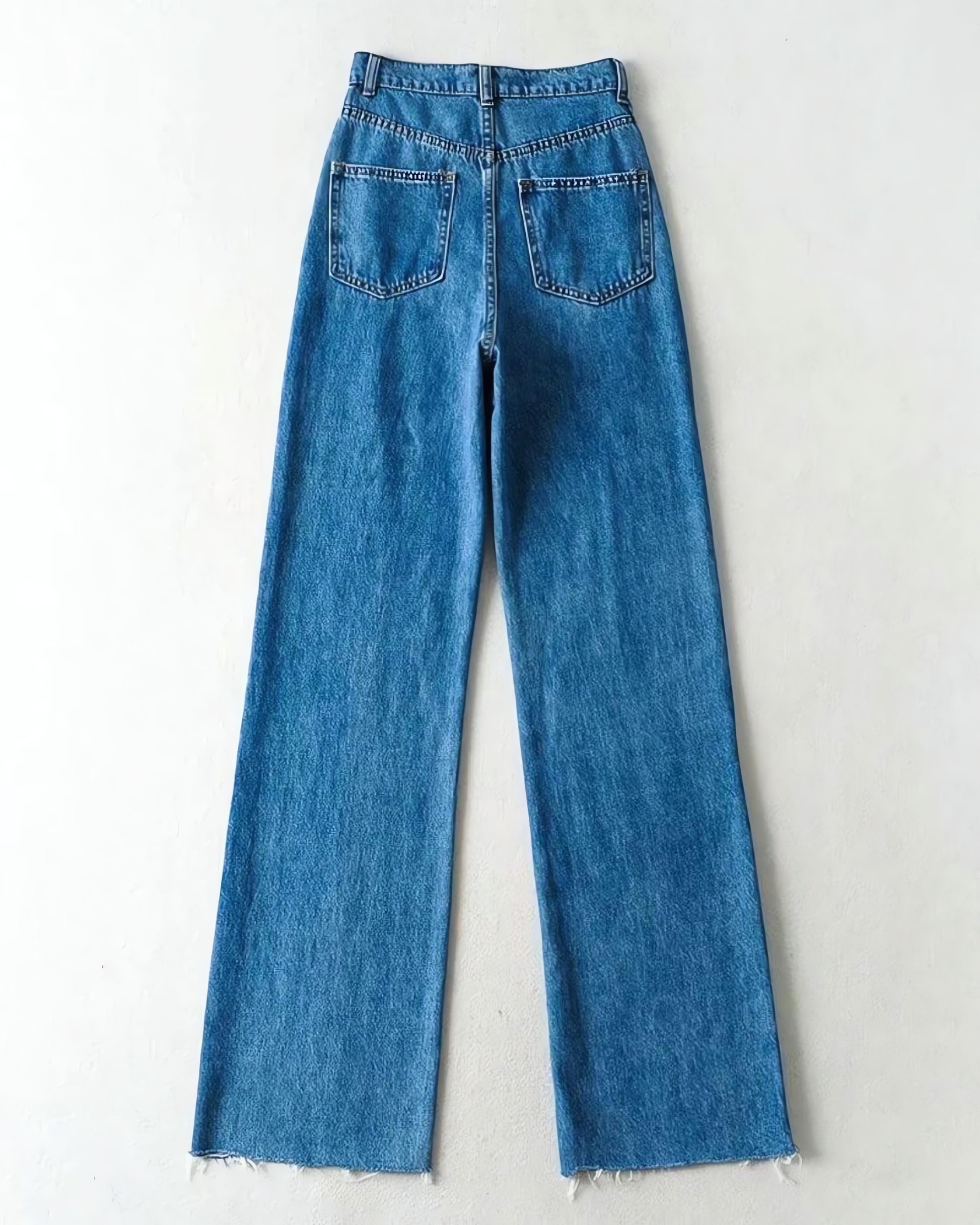 High Waist Casual Washed Jeans - KAYSMAR
