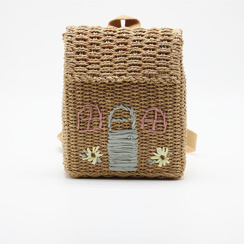 Home Design Straw Backpack - KAYSMAR