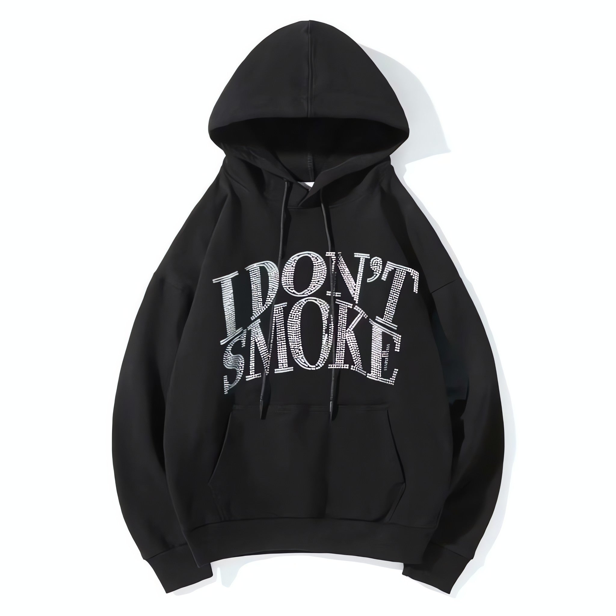 I Don't Smoke Rhinestone Hoodie - KAYSMAR