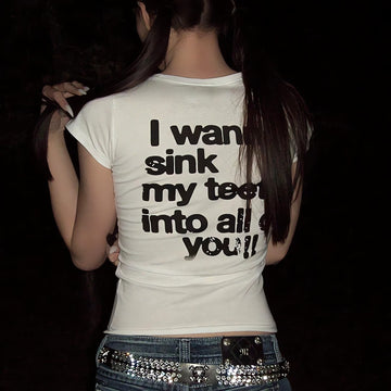 I Wanna Sink My Teeth Tee - KAYSMAR