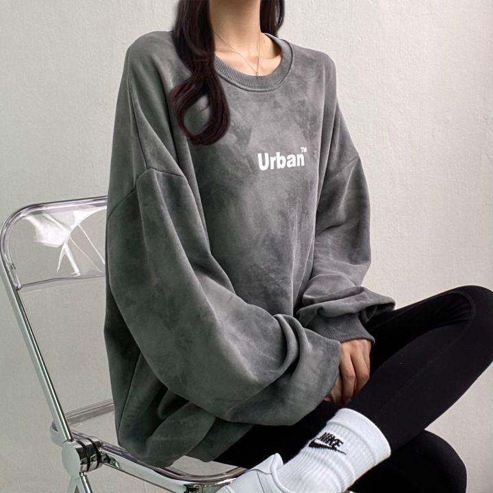 Indie Urban Print Longline Sweatshirt - KAYSMAR