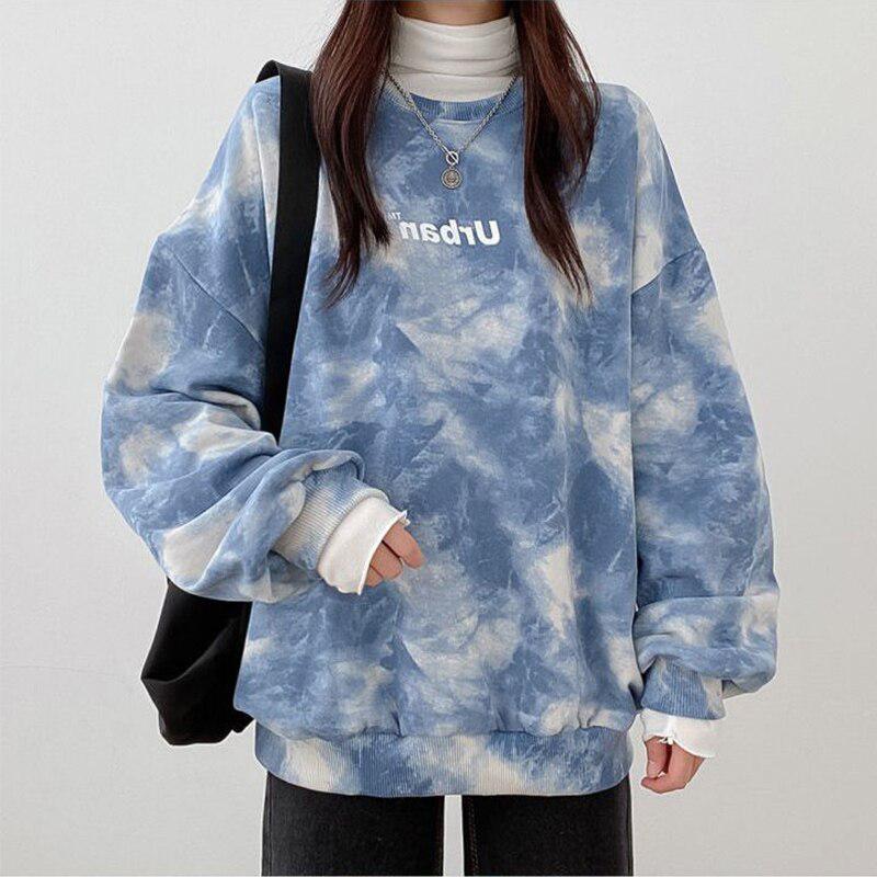 Indie Urban Print Longline Sweatshirt - KAYSMAR