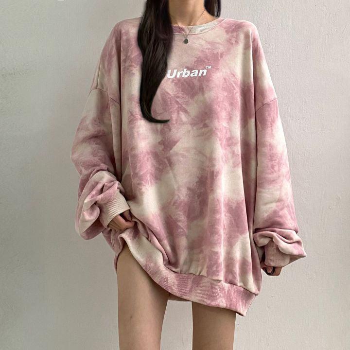 Indie Urban Print Longline Sweatshirt - KAYSMAR