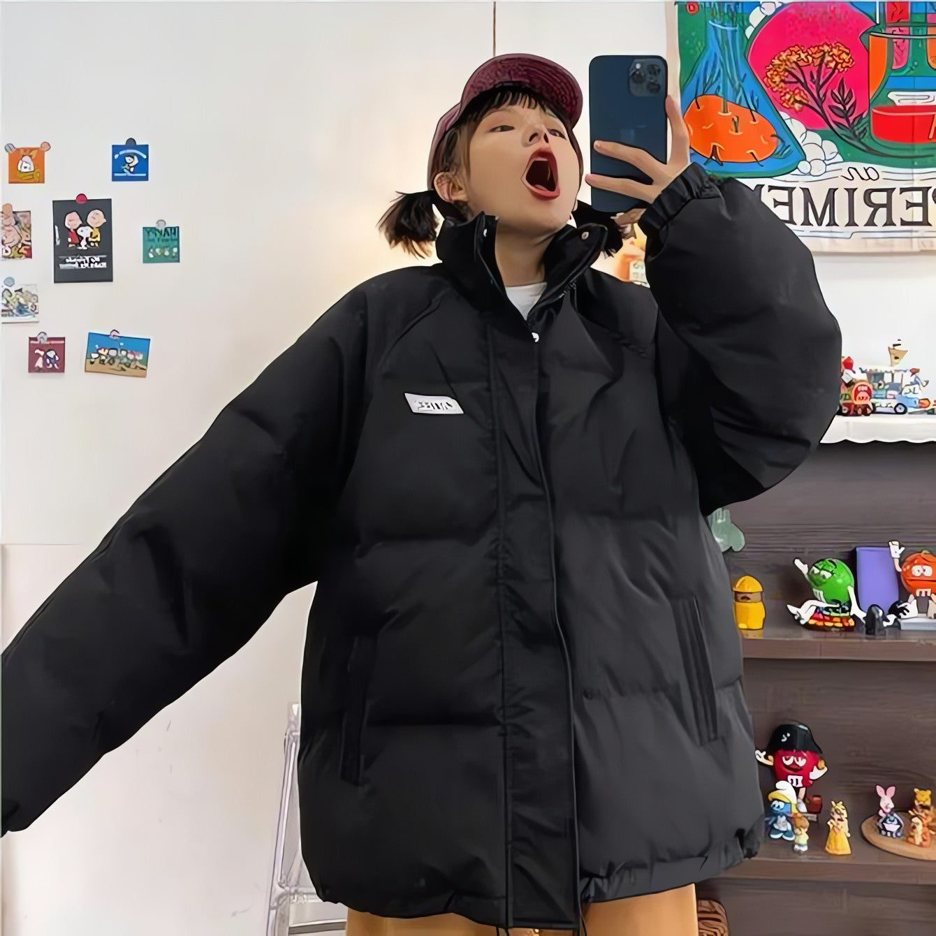 Indie High Neck Puffer Jacket - KAYSMAR
