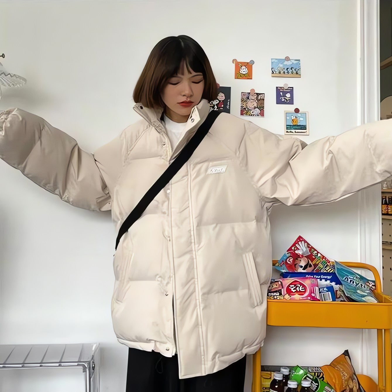 Indie High Neck Puffer Jacket - KAYSMAR