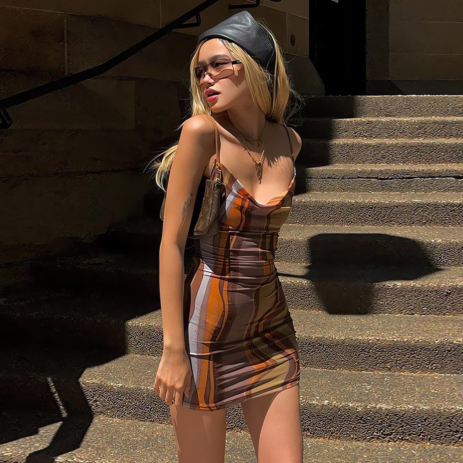 Indie Mesh Bodycon Mini Dress - KAYSMAR