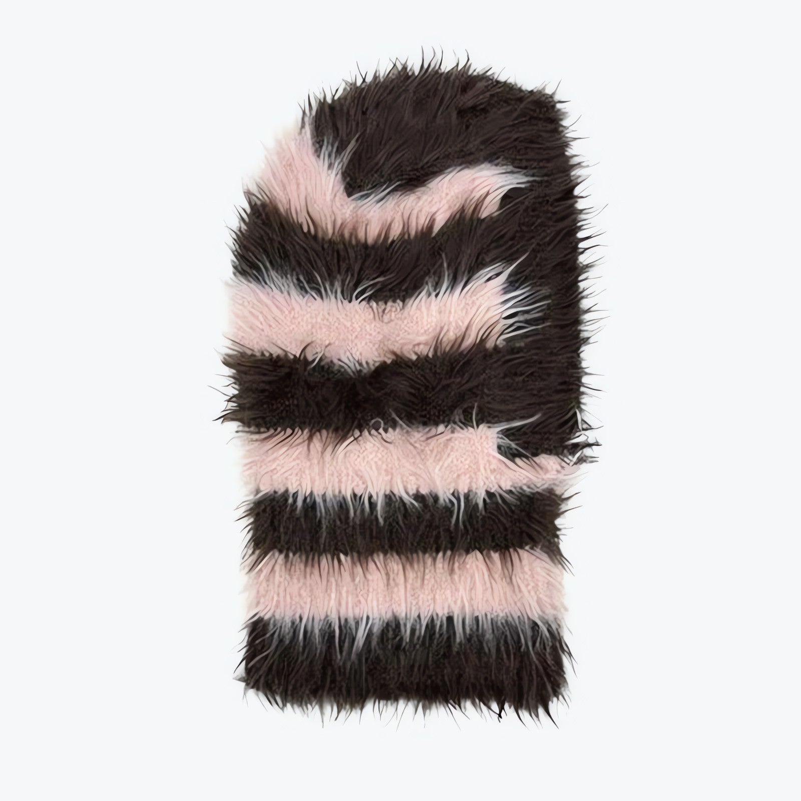 Indie Striped Fluffy Balaclava - KAYSMAR