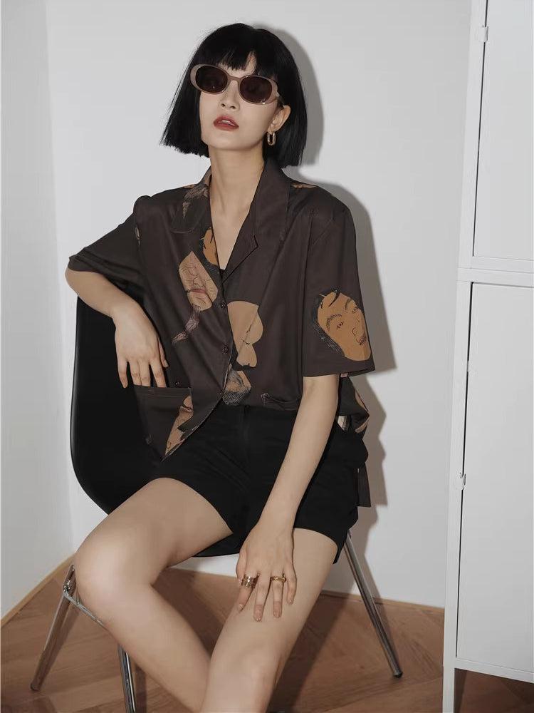 Japanese Art Short Sleeve Shirt - KAYSMAR