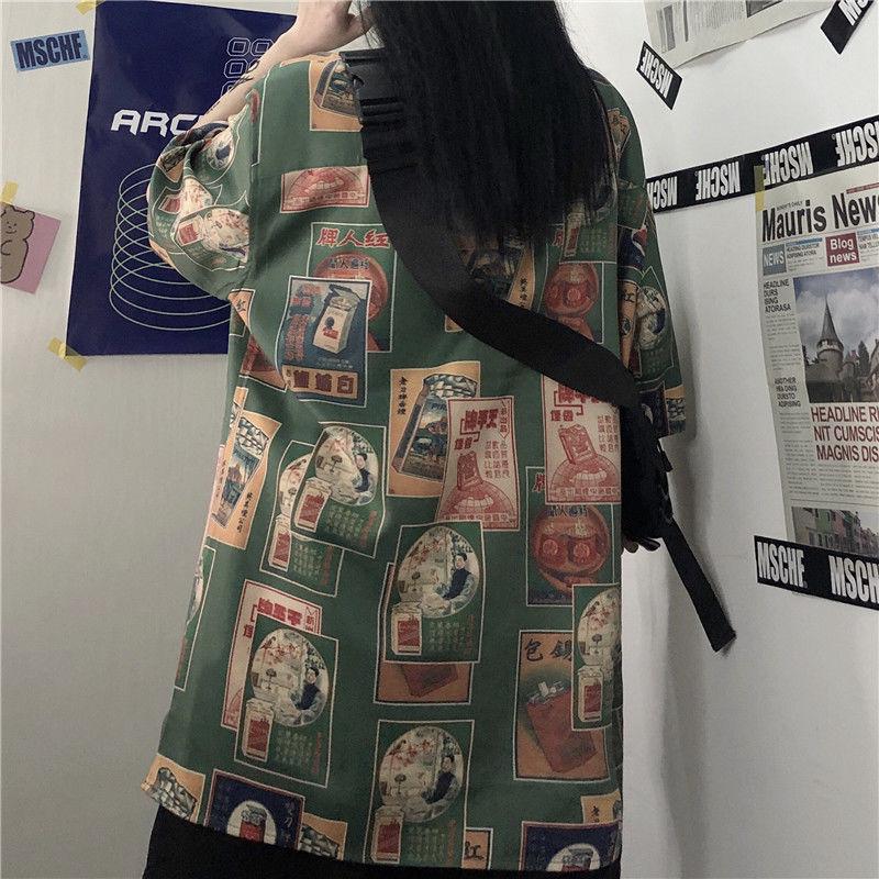 Japanese Figure Print Shirt - KAYSMAR