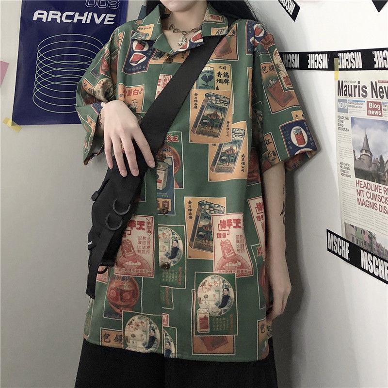 Japanese Figure Print Shirt - KAYSMAR