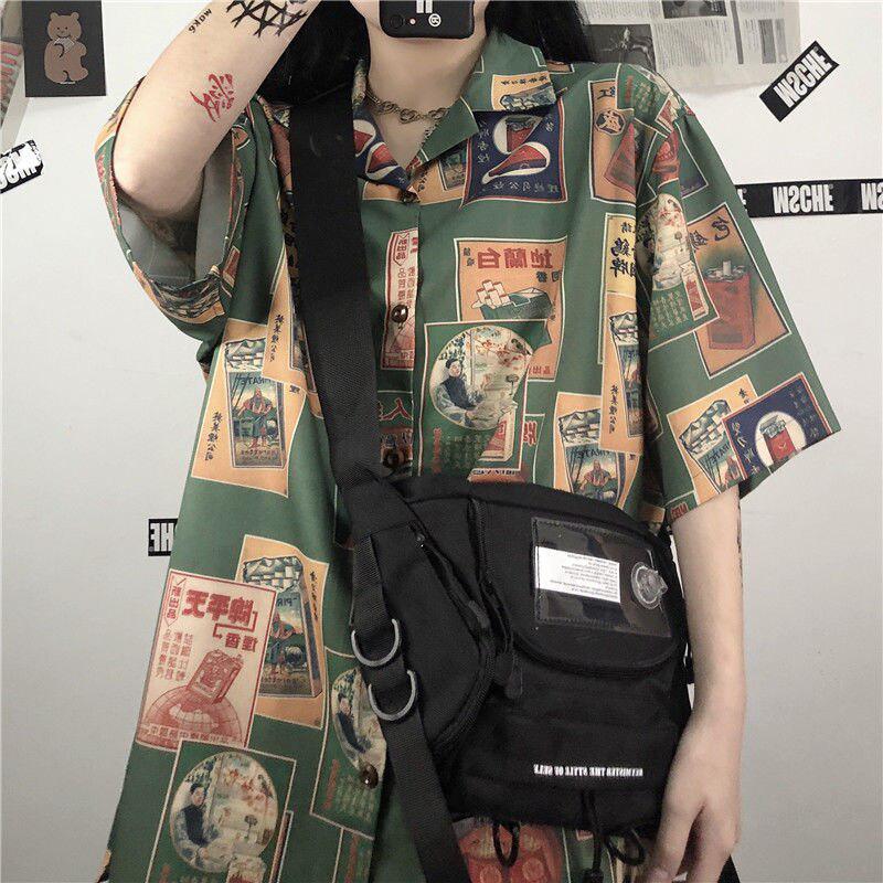 Japanese Figure Print Shirt - KAYSMAR