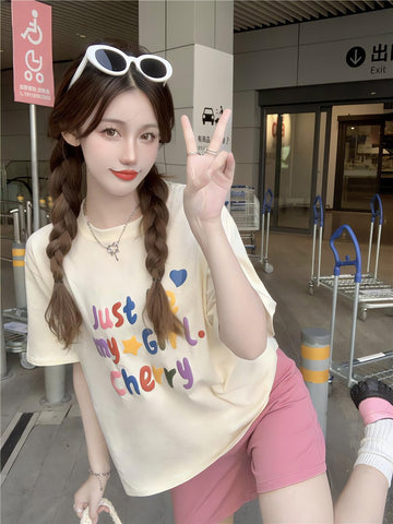 Just Be My Girl Cherry Tee - KAYSMAR