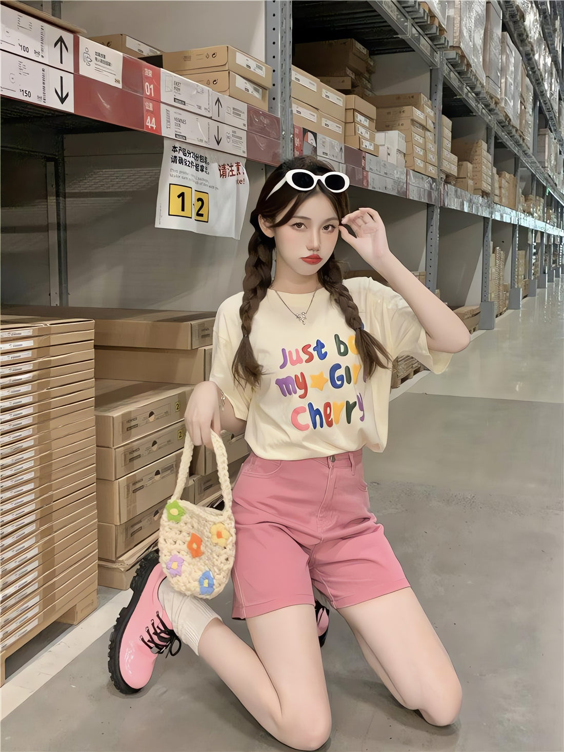Just Be My Girl Cherry Tee - KAYSMAR