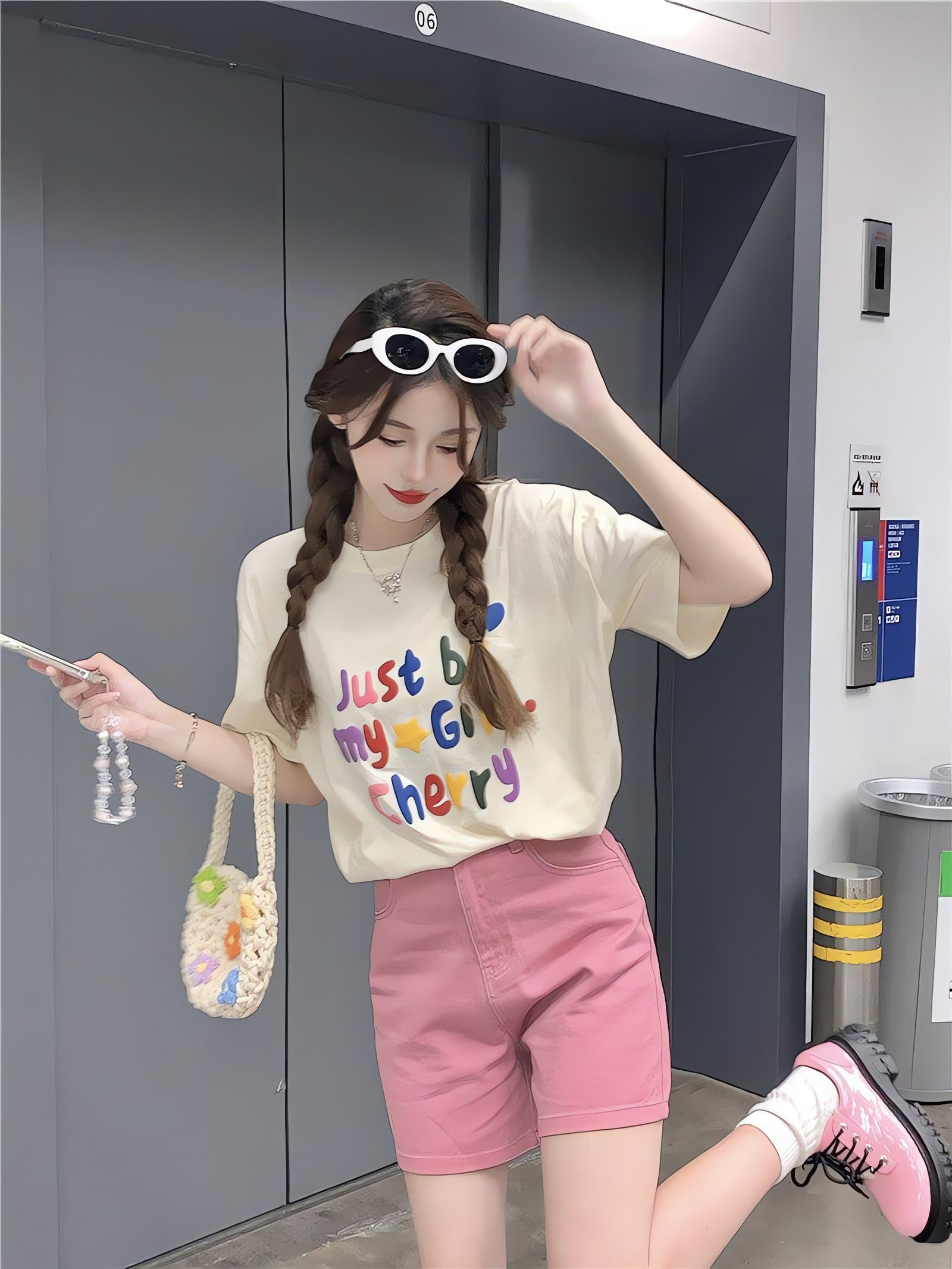 Just Be My Girl Cherry Tee - KAYSMAR