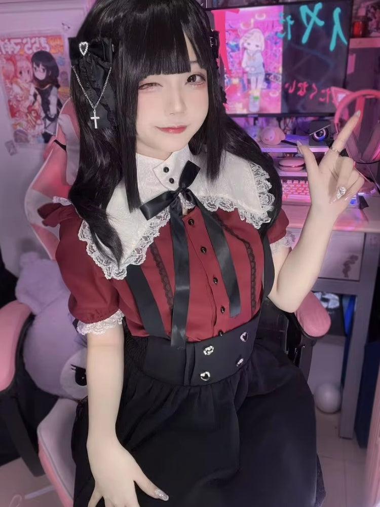 Kawaii Goth Collar Shirt - KAYSMAR