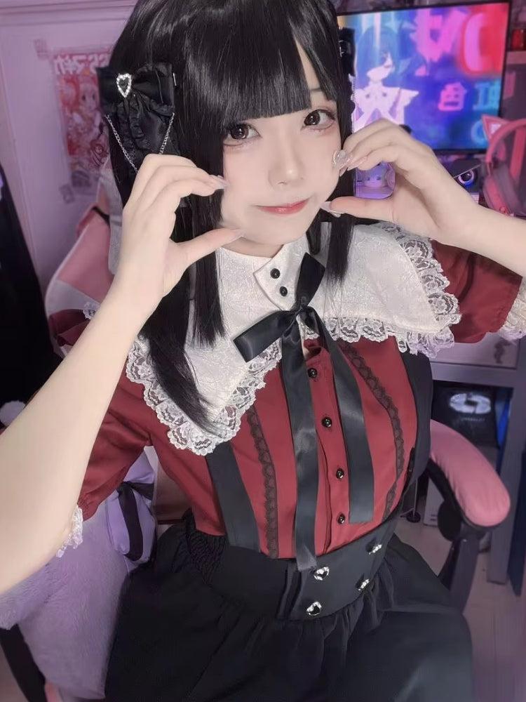 Kawaii Goth Collar Shirt - KAYSMAR