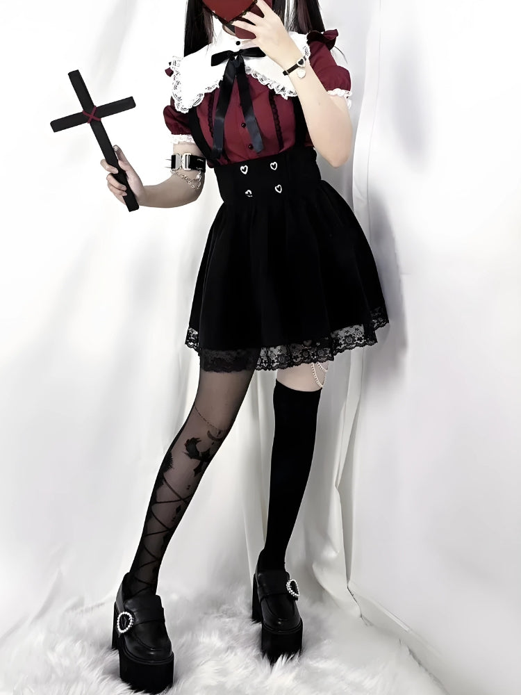 Kawaii Goth Collar Shirt - KAYSMAR