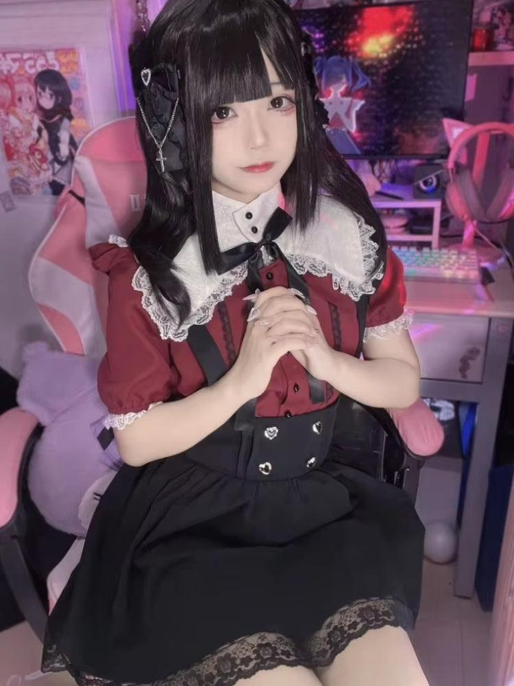 Kawaii Goth Collar Shirt - KAYSMAR