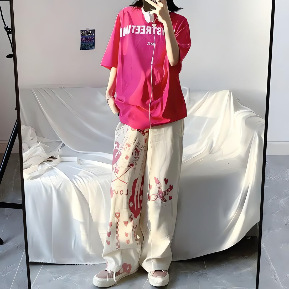 Kawaii Anime Girl Printed Pants - KAYSMAR