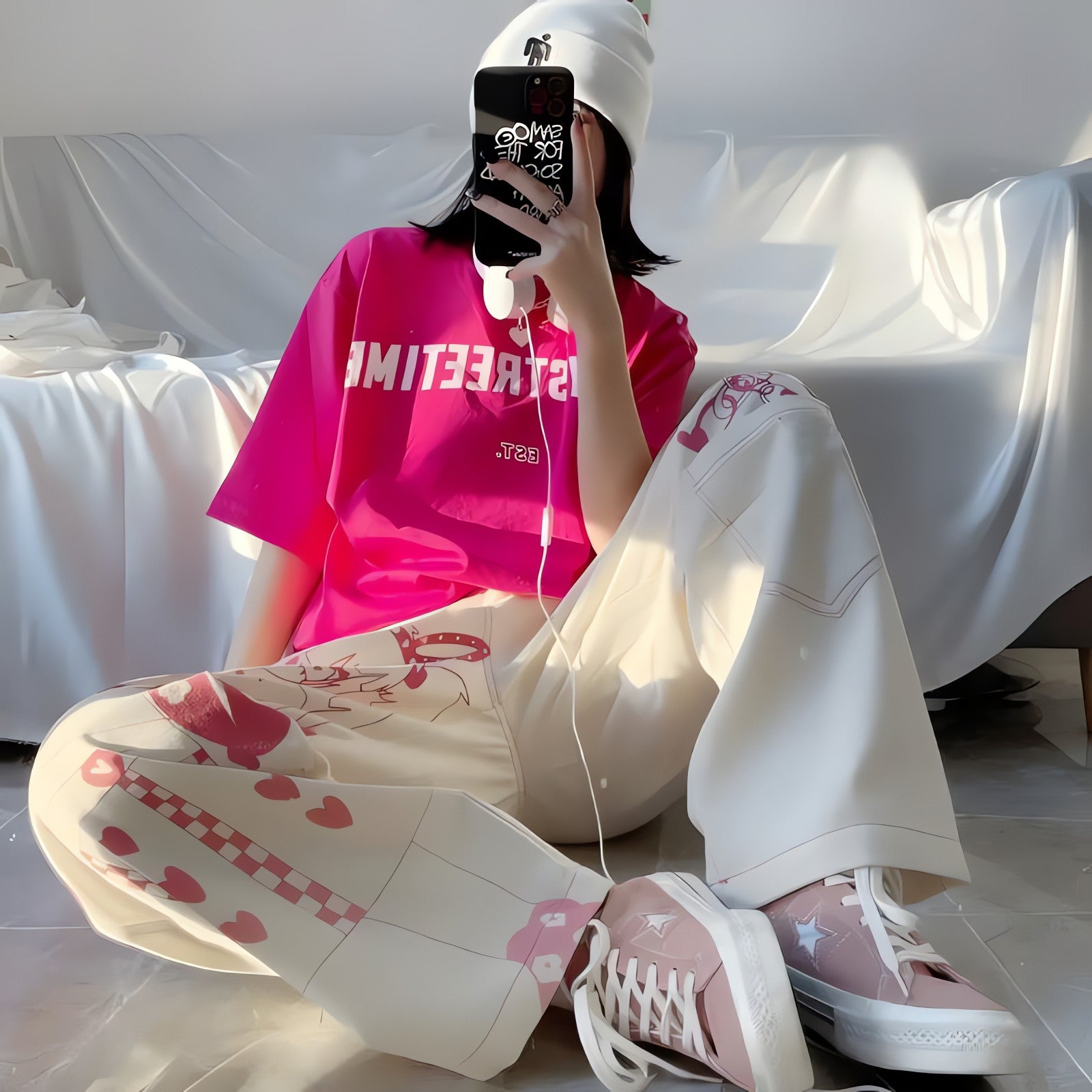 Kawaii Anime Girl Printed Pants - KAYSMAR