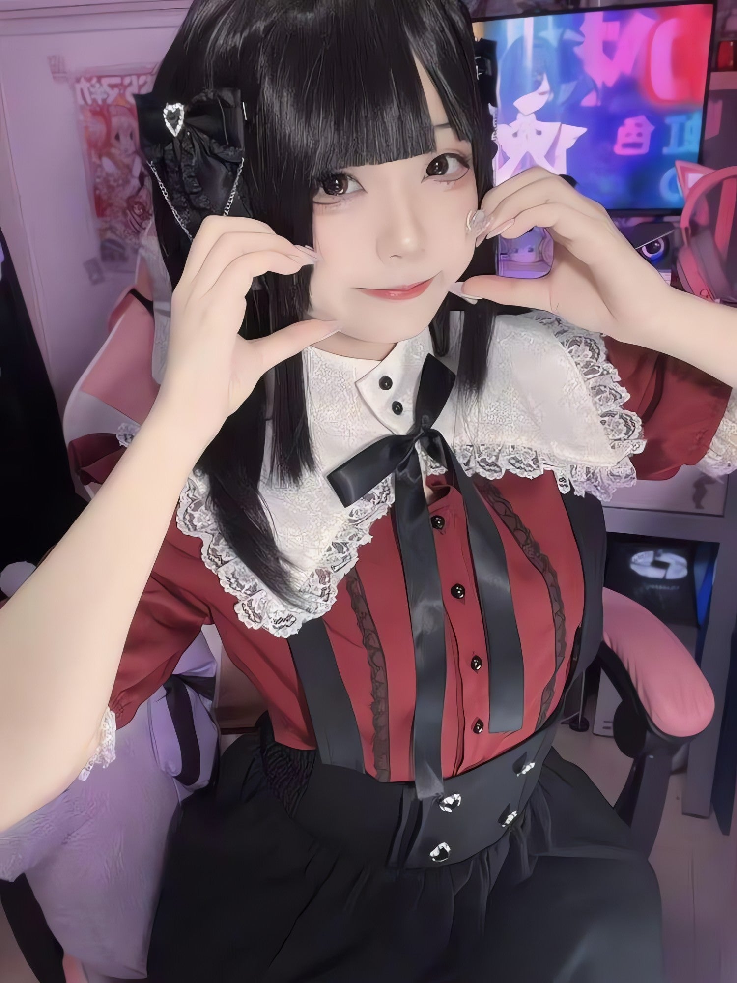 Kawaii Goth Collar Shirt - KAYSMAR