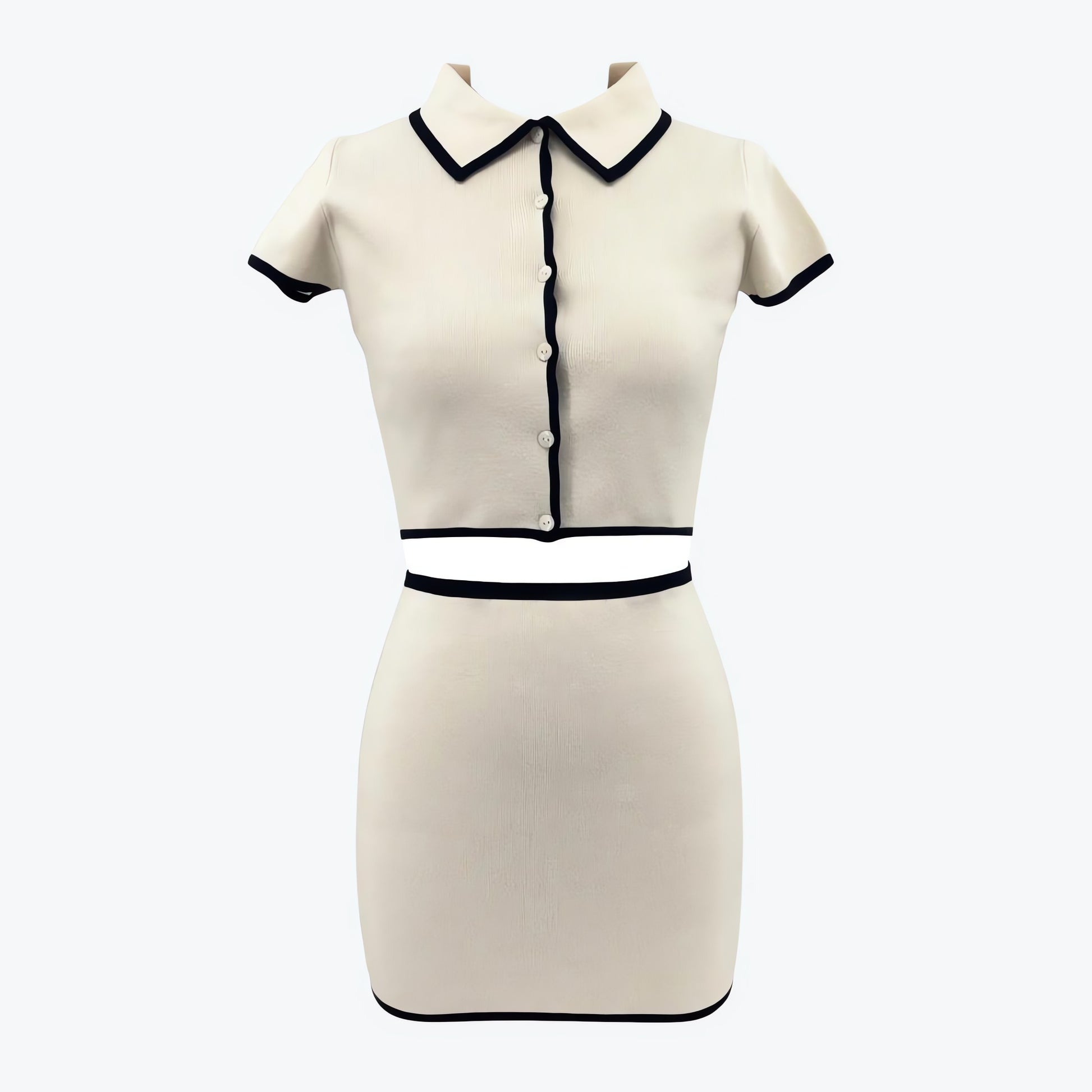 Knitted Cardigan & Mini Skirt Two Piece Set - KAYSMAR