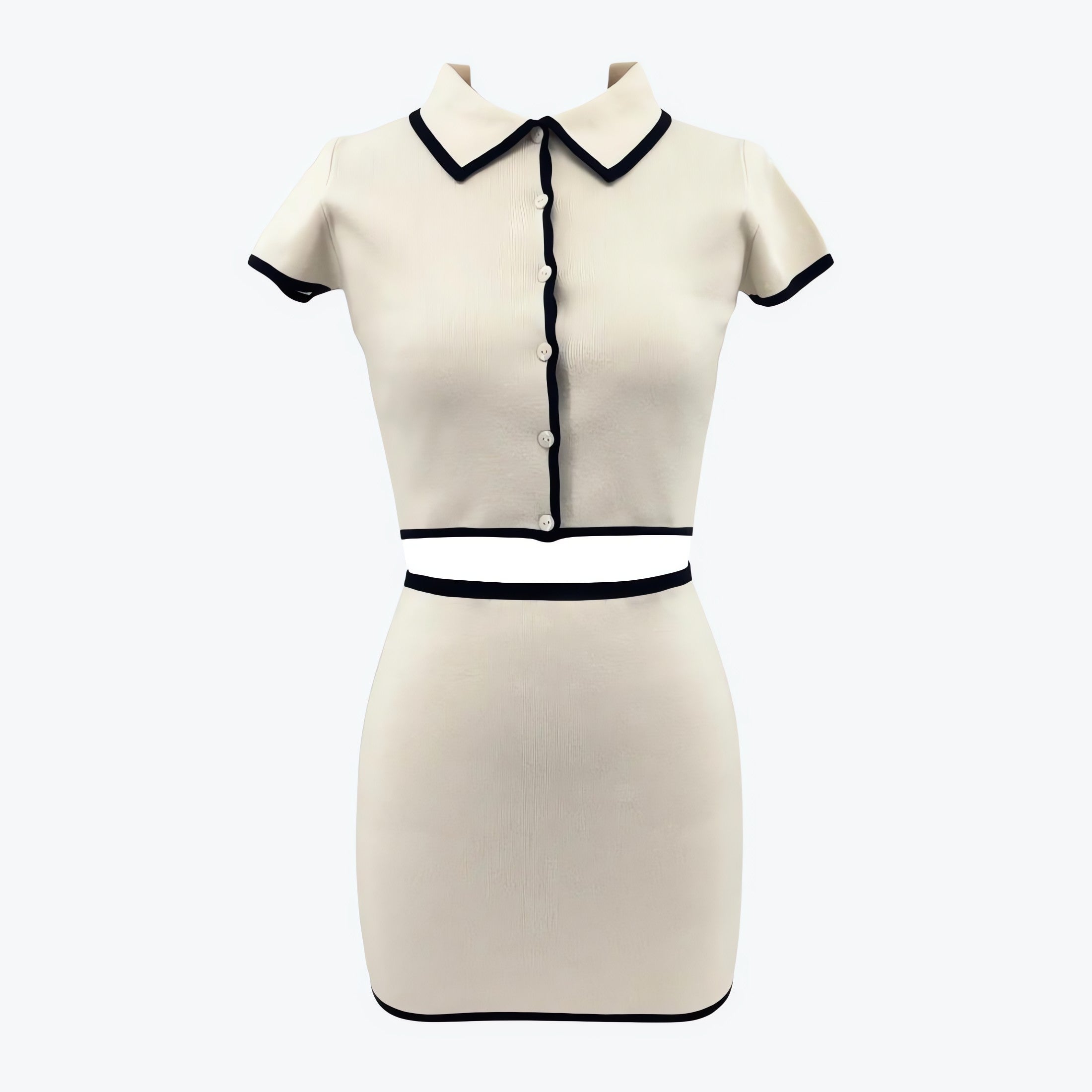 Knitted Cardigan & Mini Skirt Two Piece Set - KAYSMAR