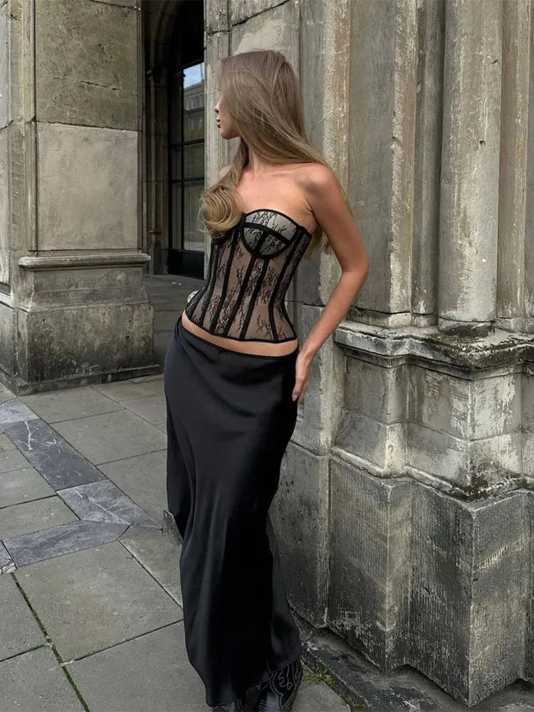 Lace Corset Top - KAYSMAR