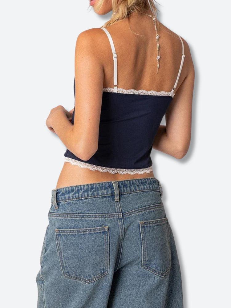 Lace Trim Top - KAYSMAR