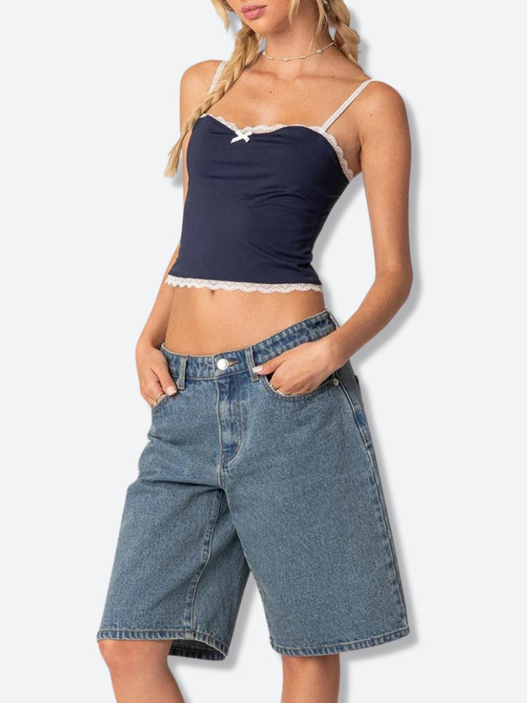 Lace Trim Top - KAYSMAR