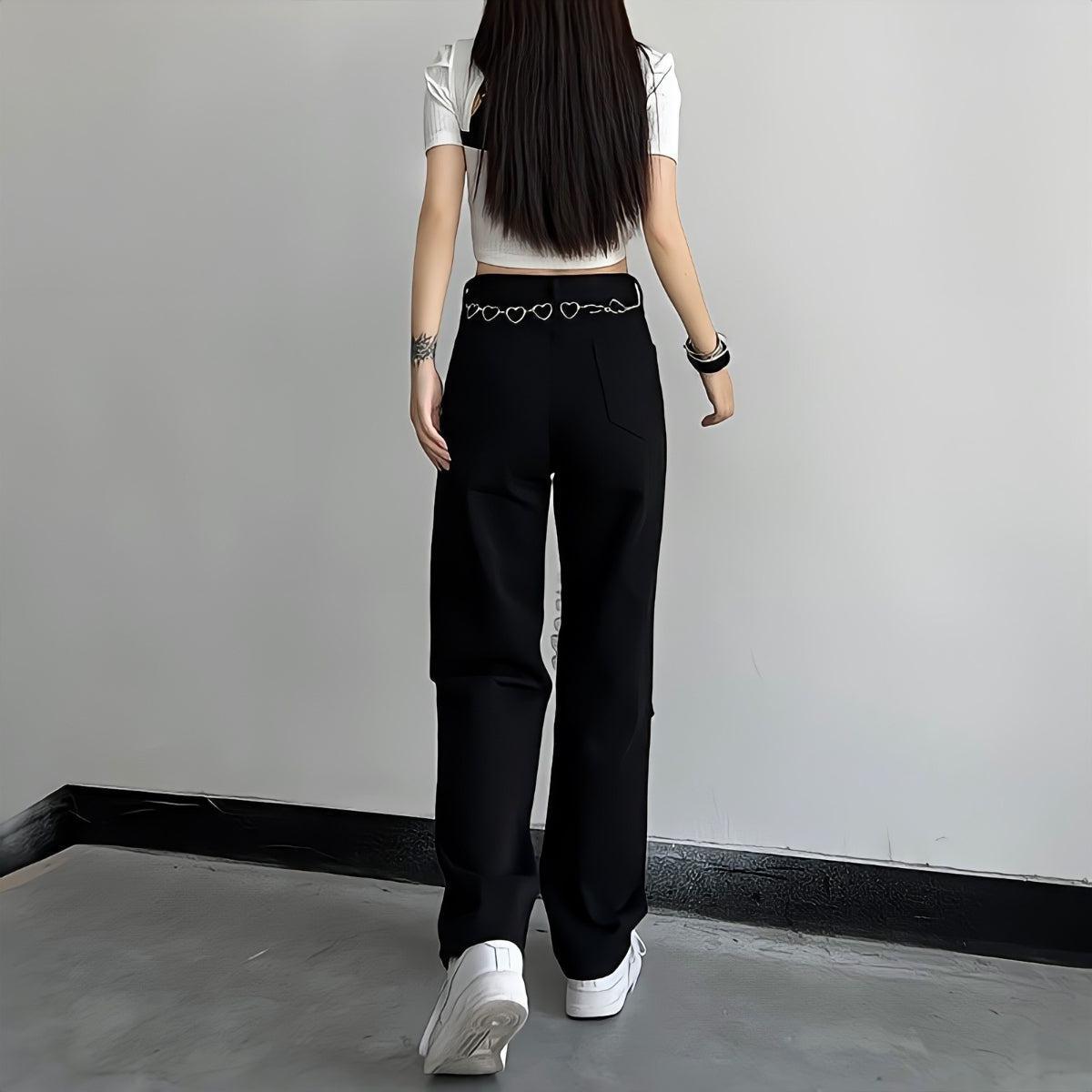 Lace Up Knee Washed Jeans - KAYSMAR