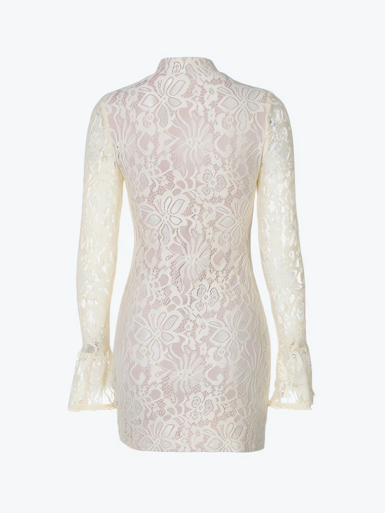 Lace Cut Out Mini Dress