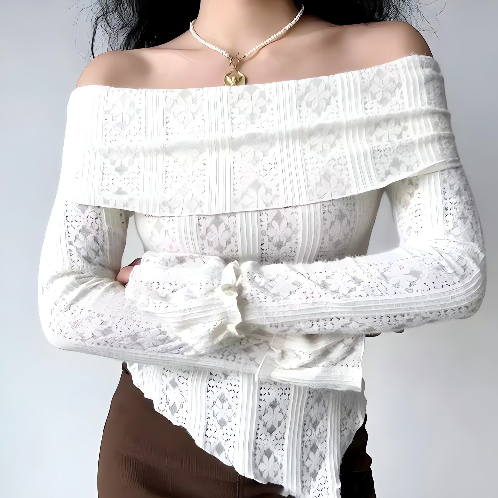 Lace Off Shoulder Top - KAYSMAR