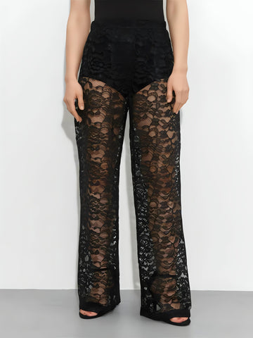 Lace Sheer Pants - KAYSMAR