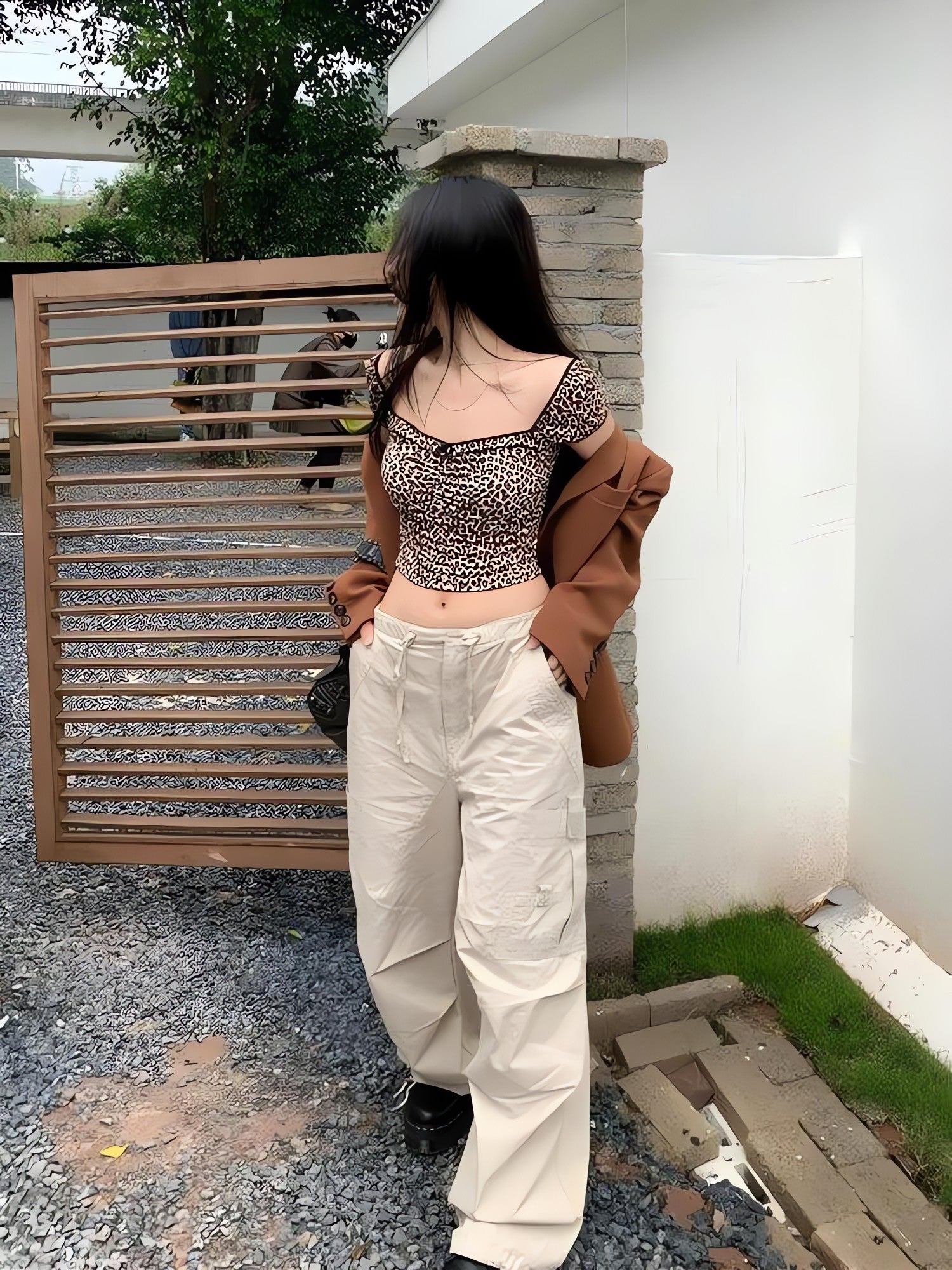 Leopard Bodycon Crop Top - KAYSMAR