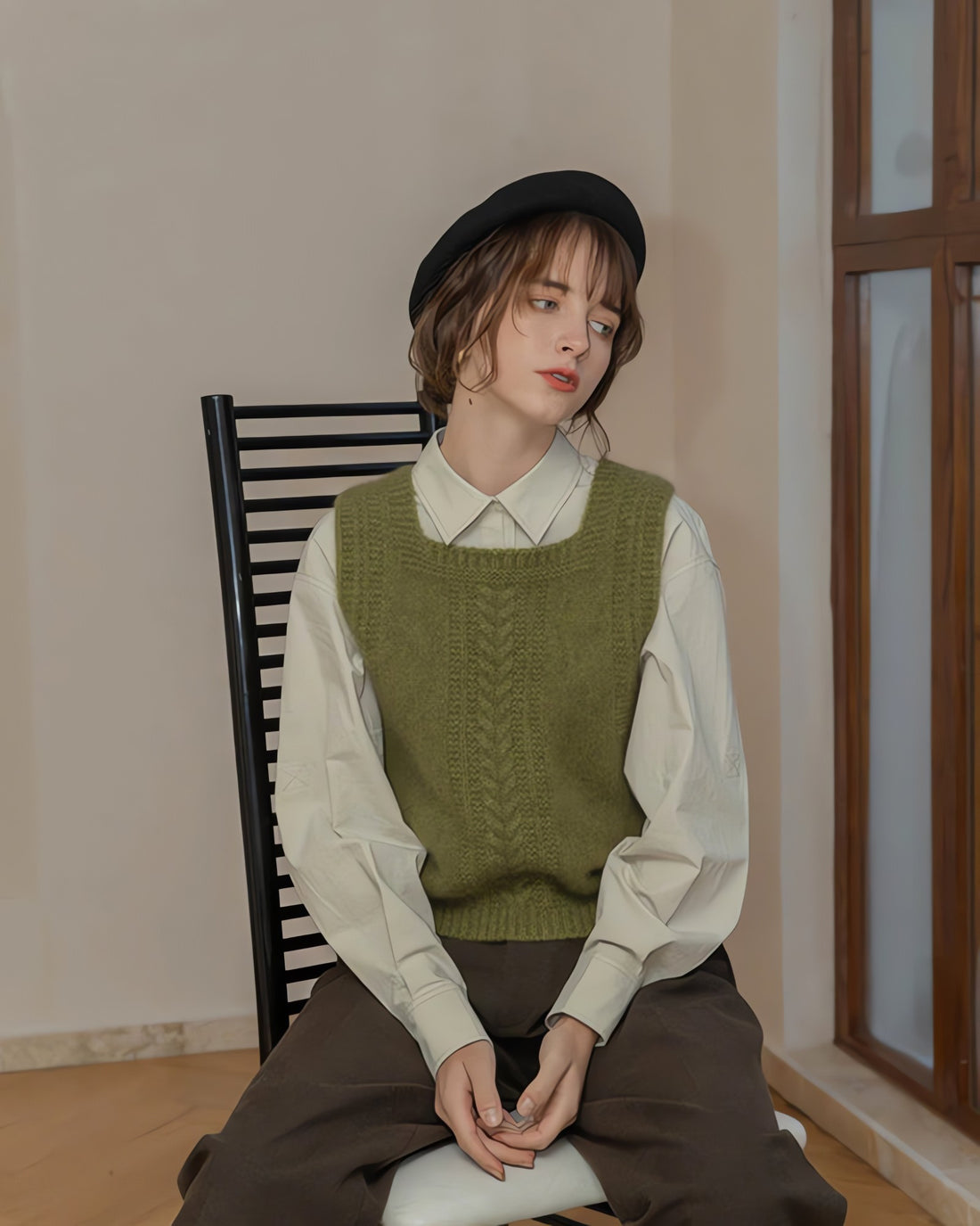 Light Academia Classic Sweater Vest - KAYSMAR