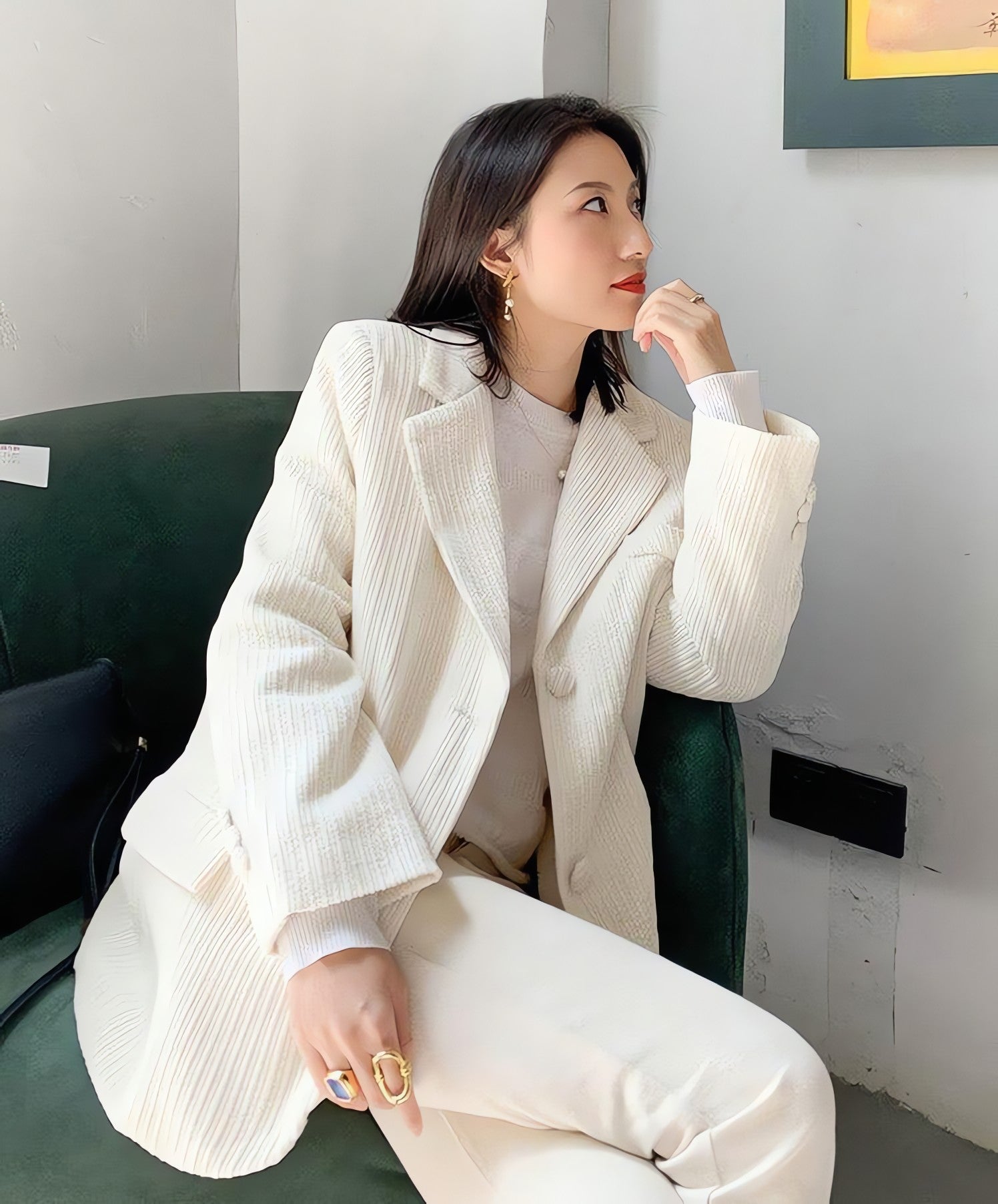 Light Academia Corduroy Blazer - KAYSMAR