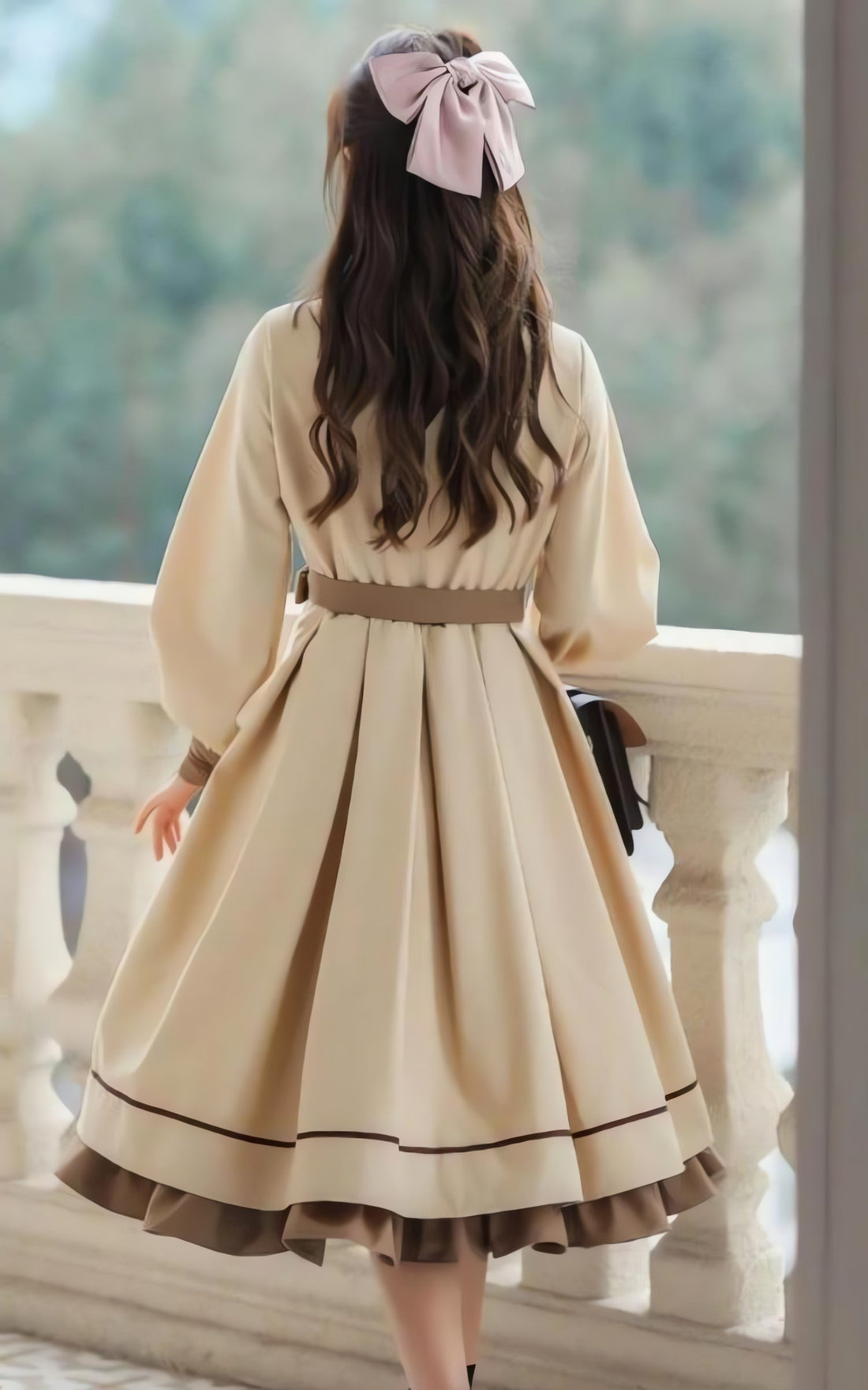 Light Academia Uniform Midi Dress - KAYSMAR