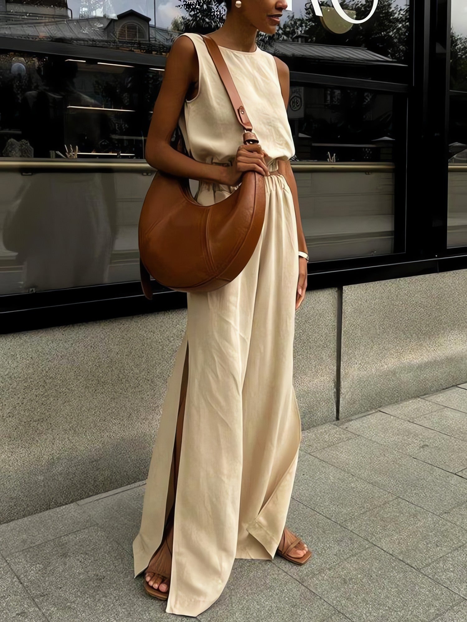 Linen Top & Pants Two Piece Set - KAYSMAR