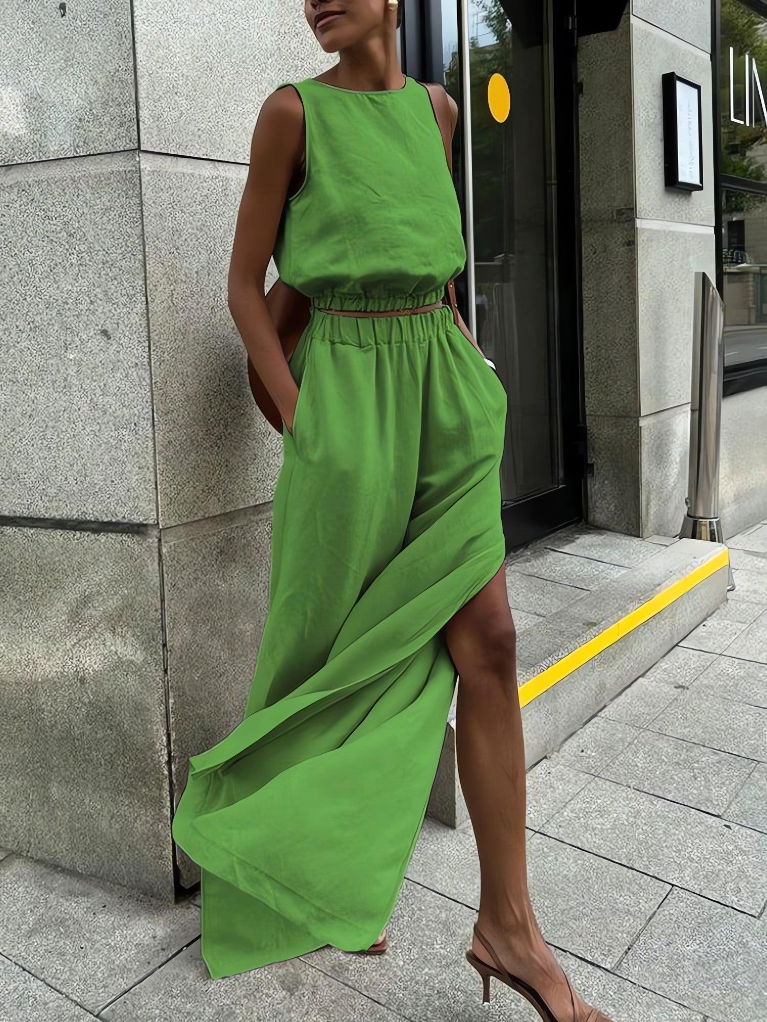 Linen Top & Pants Two Piece Set - KAYSMAR