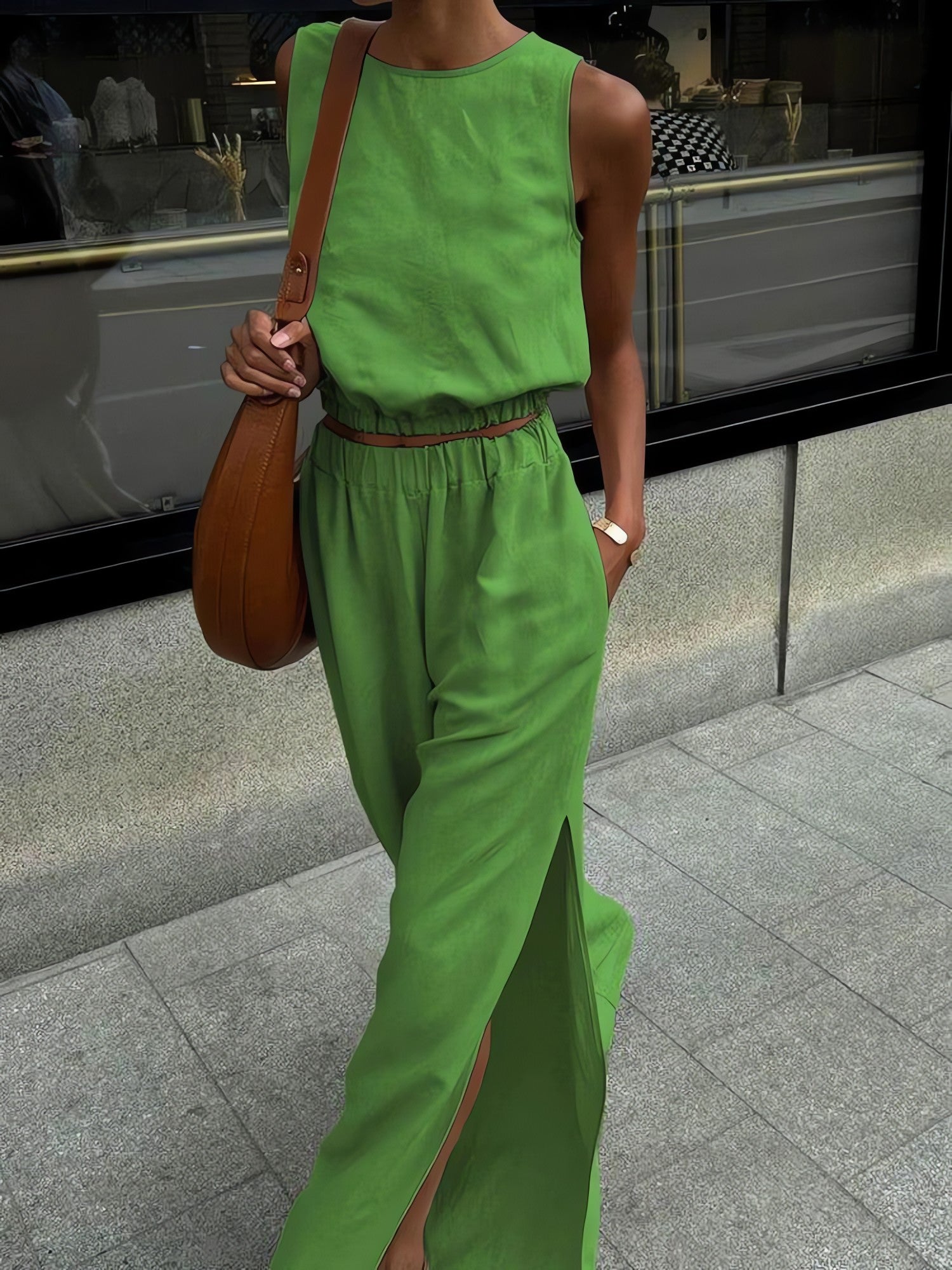 Linen Top & Pants Two Piece Set - KAYSMAR