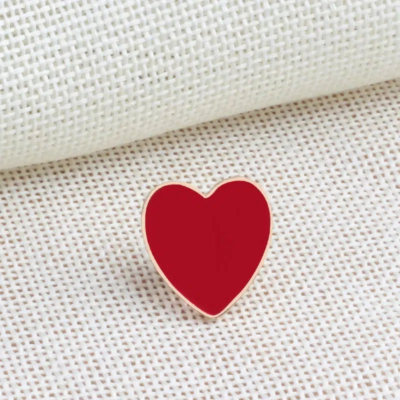 Lipstick Heart Cherry Lip Pins - KAYSMAR