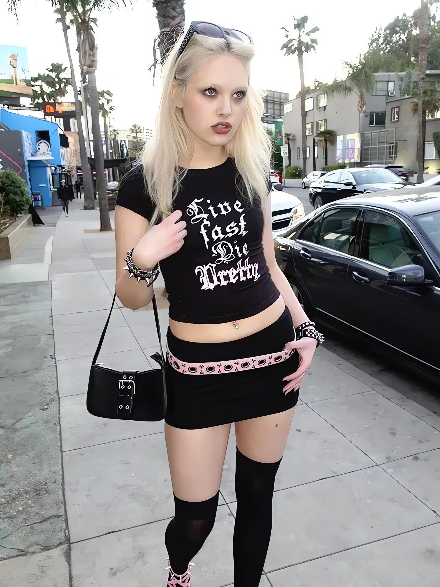 Live Fast Die Pretty Tee - KAYSMAR