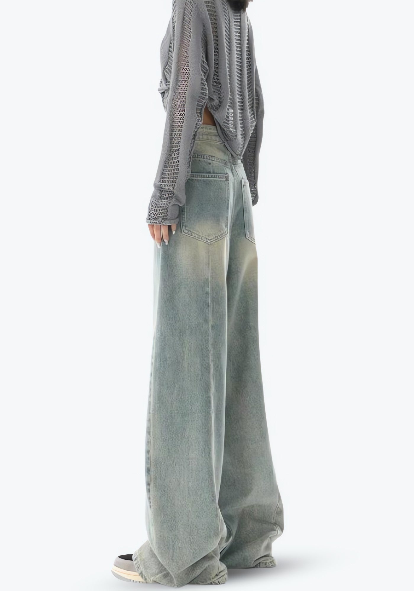 Low Rise Baggy Denim Jeans - KAYSMAR