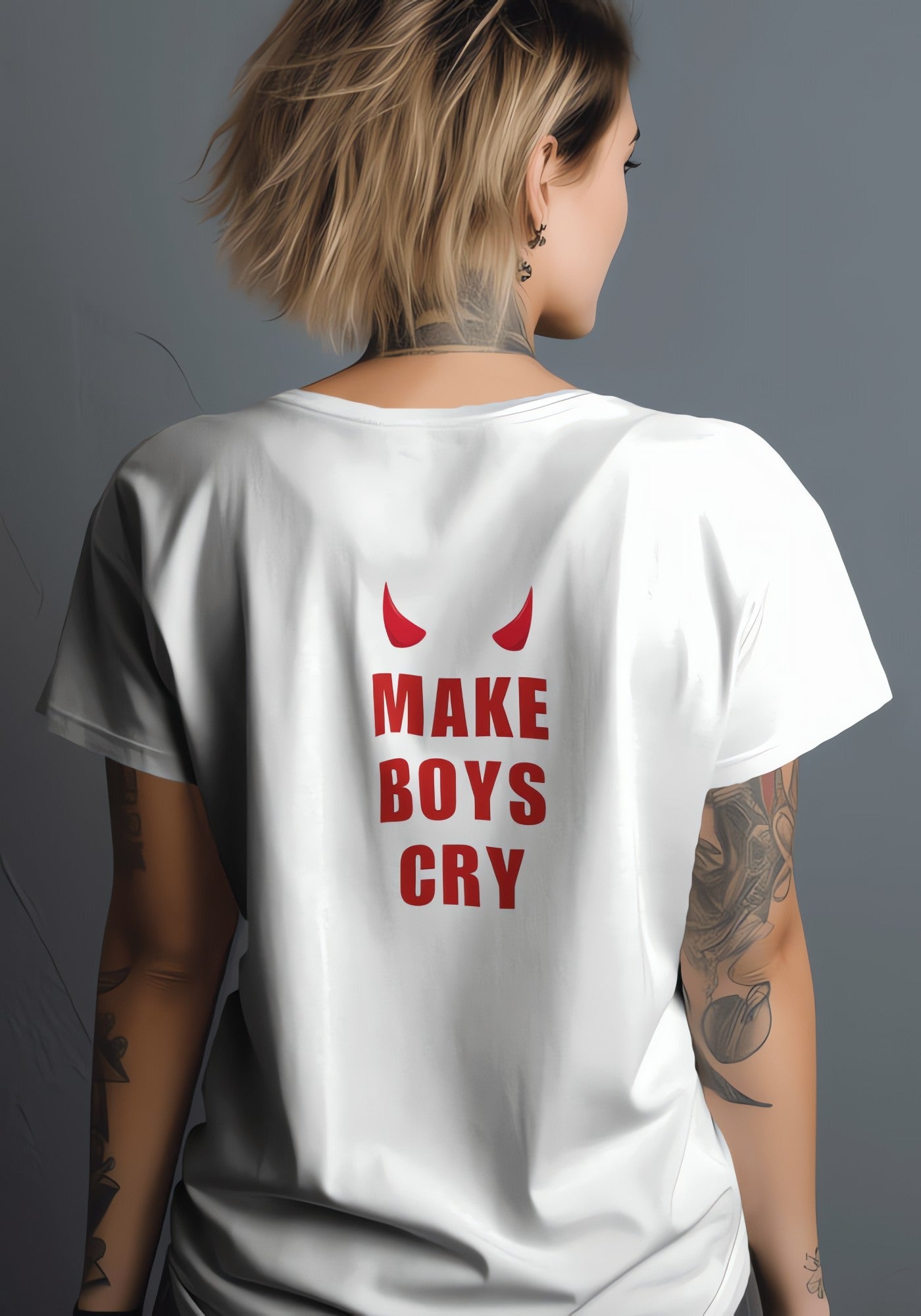 Make Boys Cry Tee - KAYSMAR