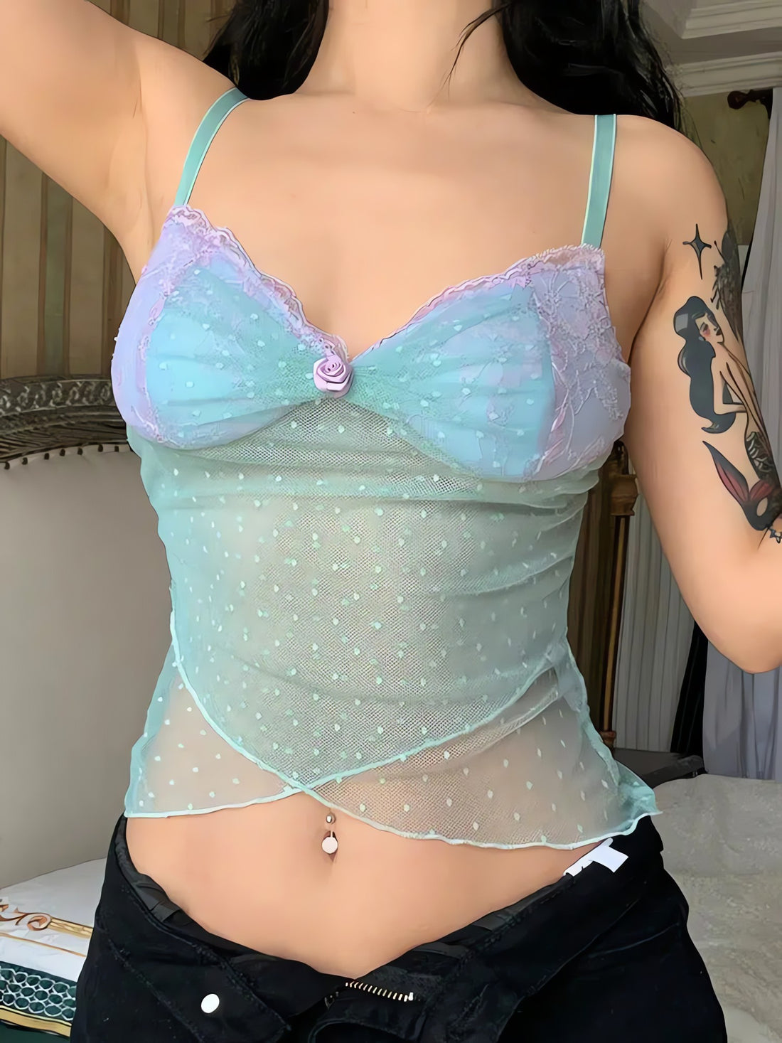 Mermaid Sheer Mesh Top - KAYSMAR