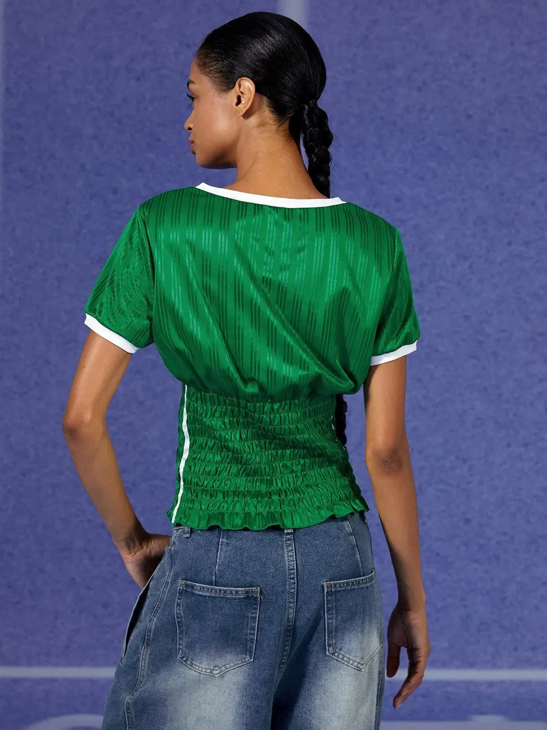 Mexico Ruched Jersey Top - KAYSMAR