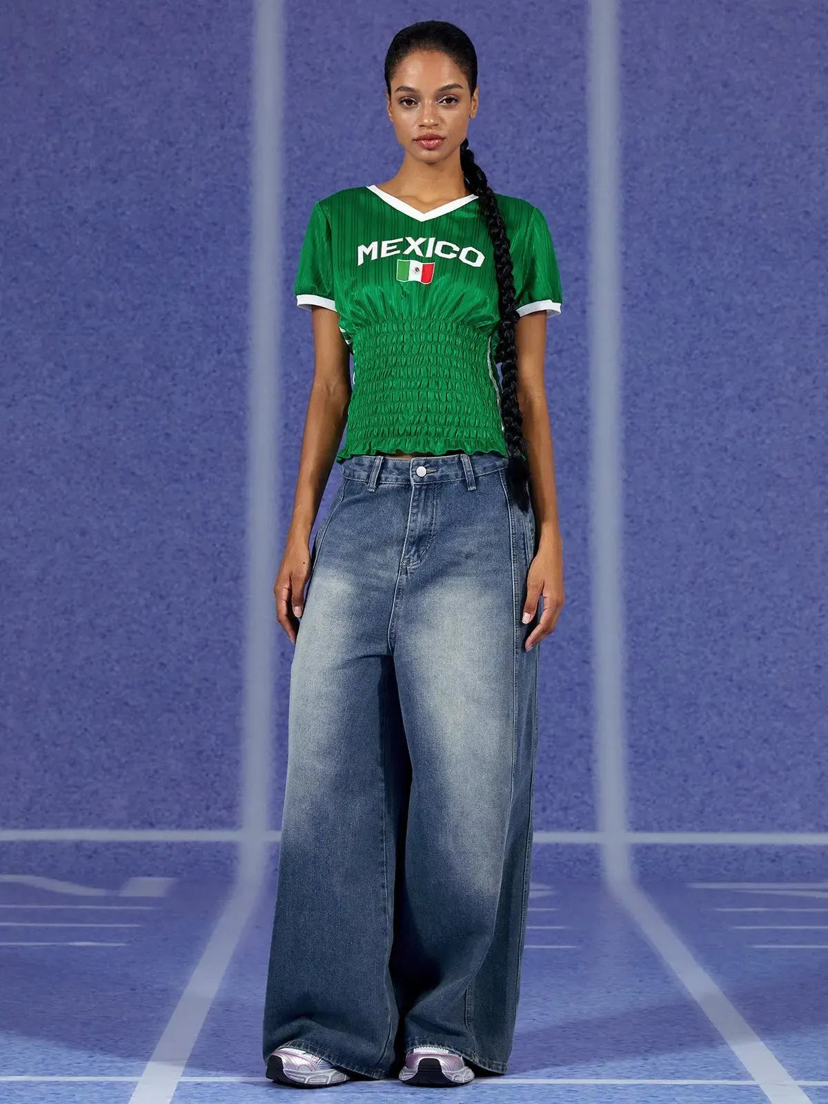 Mexico Ruched Jersey Top - KAYSMAR